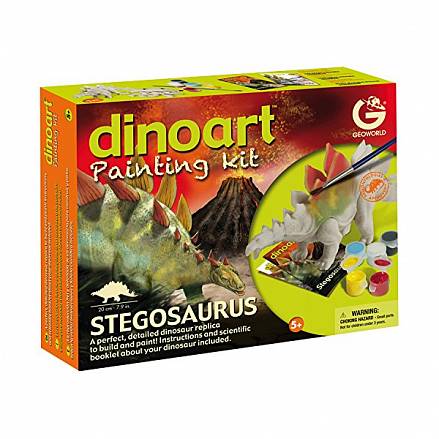 Набор для творчества из серии Диноарт – Стегозавр, с красками 